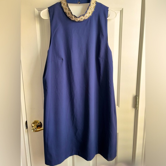 Lilly Pulitzer True Navy BRANDI STRETCH SHIFT dress Size 14 NWT - Picture 1 of 4